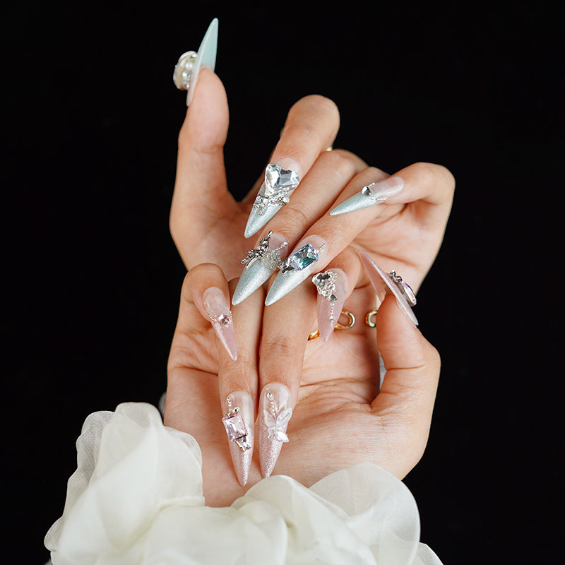 Iridescent crystal diamonds